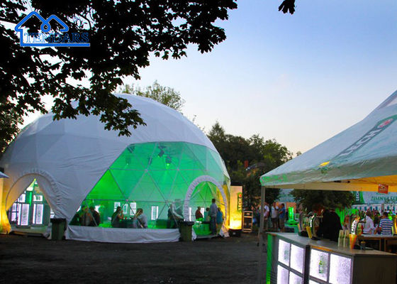 kupować 12m Dia PVC Cover Commercial Dome Tent Aluminium Alloy Widok panoramiczny dla miejsc glamping produkcja online