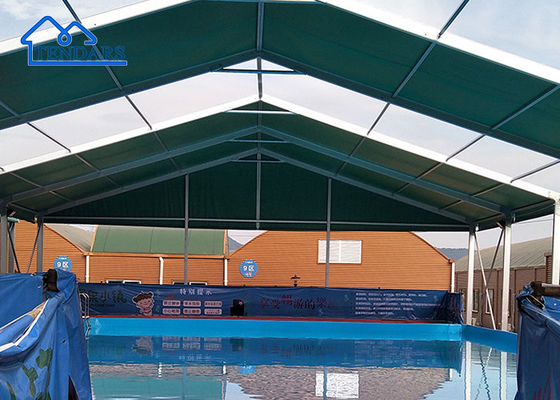 kupować Wzmocniona stal 20x30m Sala sportowa namiot ognioodporny pokrycie wysoki szczyt dla kortu tenisowego serii 153 produkcja online