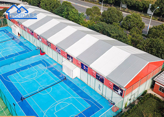 kupować 15x30m wodoodporny PVC Membrane Sports Hall namiot Aluminium Alloy Wind-Resistant dla Stadionu Wewnętrznego Serii 145 produkcja online