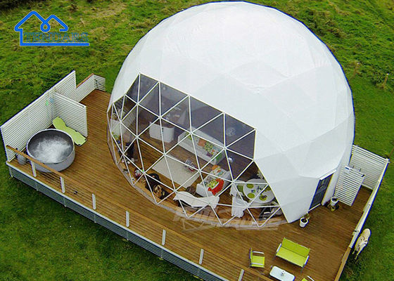kupować Niestandardowy Dom Glamping Tent Hotel Luxury With PVC Roof Cover Przybrzeże Morze Eko Luksusowe namioty online manufacture