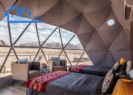 kupować Nowy Design Hotel Polikarbonat Kupola namiot glamping Modularne Prefab PC Kryształowa Kupola Dom For Resort online manufacture
