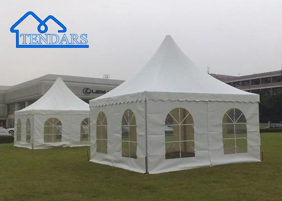 kupować Wzmocniona aluminiowa rama 5x8m Aluminiowy namiot pagoda Ognioodporny baldachim Szczyt pagody na spotkania w ogrodzie produkcja online