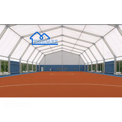 kupować Zastosowane Wielkie Mobilne Poligon Arched PVC Wewnętrzne Badminton Salę Sportową namioty Ang So produkcja online