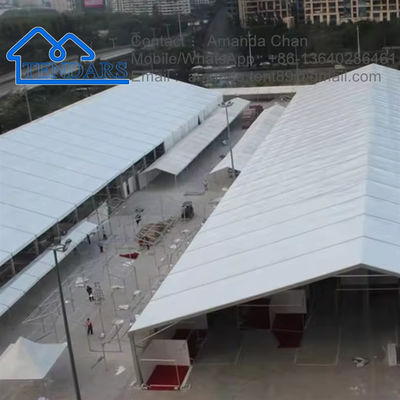kupować Gorąca sprzedaż wodoodporny aluminiowy ramy PVC dach imprezy / magazyn / namiot ślubny na sprzedaż online manufacture