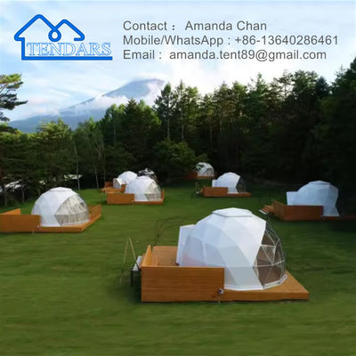 kupować Glamping Luxury Outdoor PVC Dome Hotel Domy Domy namiot półkopuł namiot dla aktywności online manufacture