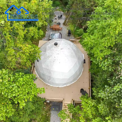 kupować Komercyjny namiot kopułowy zewnętrzny igloo namiot glamping namiot kopułowy geodezyjny z łazienką online manufacture
