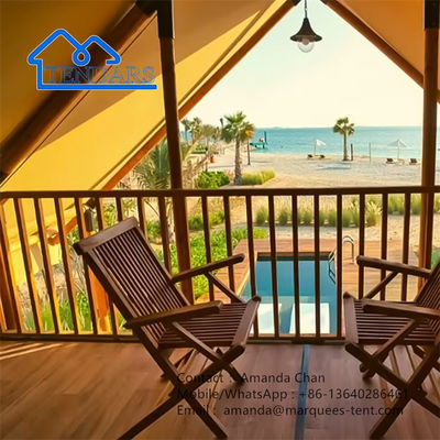 kupować Zamówiony wodoodporny płótno Glamping Camping Safari Hotel namioty Resort online manufacture