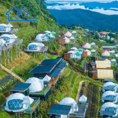 kupować Hotel na zewnątrz Geodezyczny Dom namiot Resort Luksusowy Igloo Dom z łazienką online manufacture