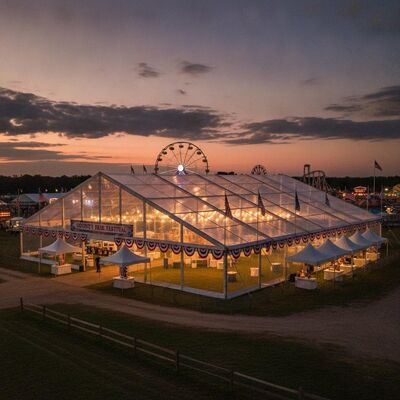 kupować USA County Fair Festival Mega Party Namiot namiotowy Duża rozpiętość Wyraźna rozpiętość Konstrukcja baldachimu na amerykańskie tereny eventowe produkcja online