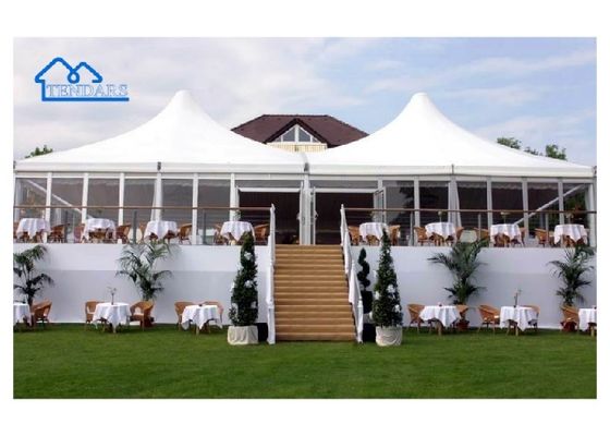 3x3m wodoodporna pokrywa PVC Aluminium Pagoda namiot Aluminium ramka stopu pagody szczyt do spotkań ogrodowych
