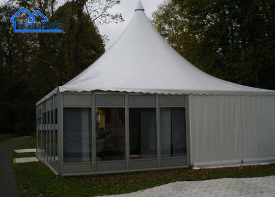 Zamówiony Szklany Pinnacle Marquee namiot Szklany ścianny pagoda namiot włączony do wydarzeń na zewnątrz