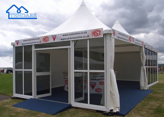 Odporny na promieniowanie UV/odporny na ogień/odporny na wodę Custom Nowy PVC Aluminium Frame Marquee Pagoda Canopy Tent Na sprzedaż