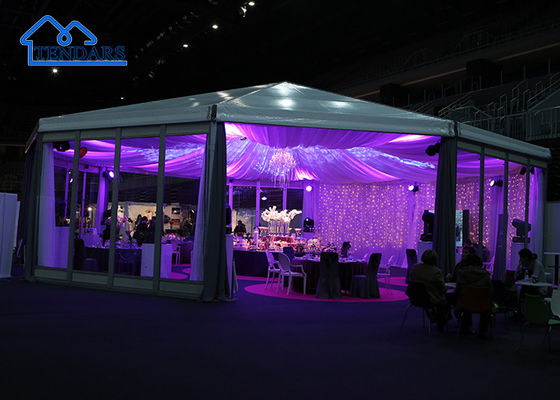 Luxury Wedding Pagoda Tent Heavy Duty Aluminium Alloy Frame For Party Event Clearpan Struktura namioty