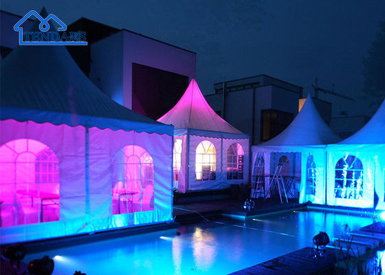 10x10ft 20x20 Outdoor Hot Galvanized Event Wysoki Szczyt Aluminiowy Bamboo Gazebo Beach Pagoda Tent