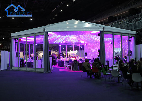12x15m wodoodporna pokrywa PVC Aluminium Pagoda namiot Aluminiowy ramy stopów Clear Span dla luksusowych wesel