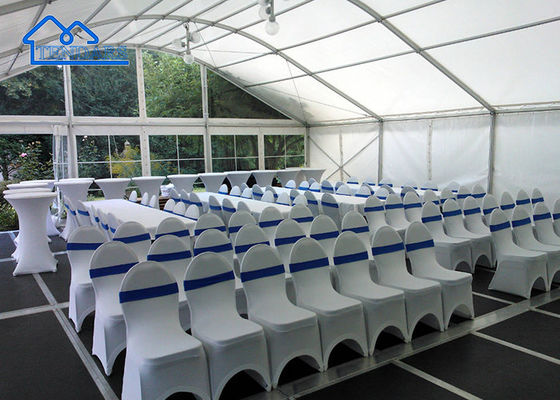 30x50m Płytka Pvc Wykrzywiony Dach Aluminiowy Arkum Wydarzenia Przygotowanie namiotu na imprezy