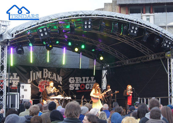 Ściskacz Czarny Aluminium Stage Truss Ramy Przestrzeń Struktury Spigot Truss Do zewnętrznych
