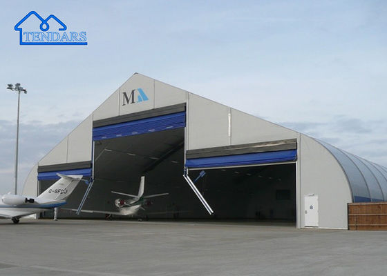 Zwierzchnia z aluminium na zewnątrz, silna struktura, przemysłowa pokrywa z PVC, zakrzywiony namiot, magazyn, impreza weselna, lotnisko itp.