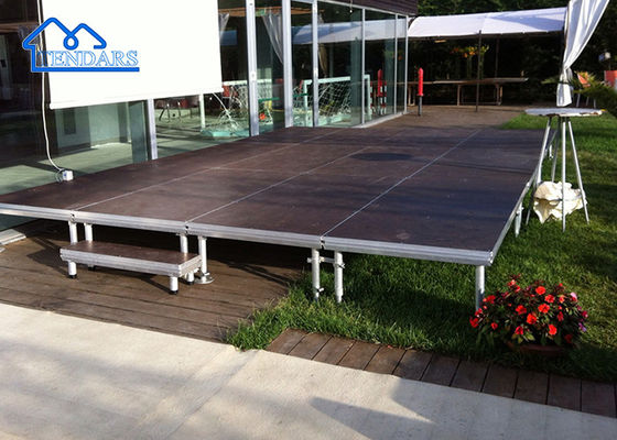 Akcesoria do namiotów z aluminiowego aluminiowego, przenośna scena na wesele.
