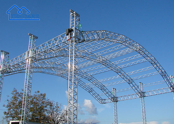 Opcjonalne niestandardowe akcesoria do totemów aluminiowych kratownicowych do namiotu imprezowego dla DJ-ów