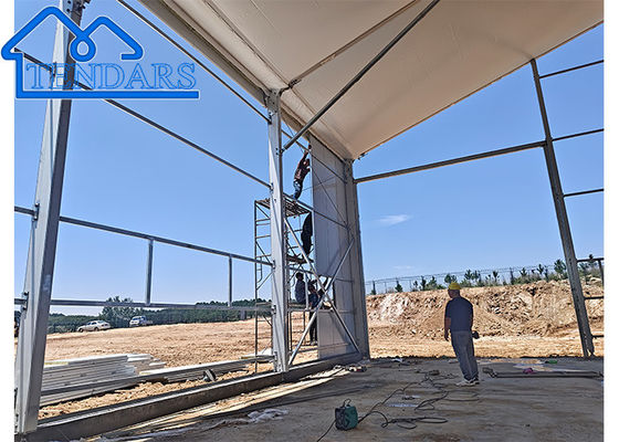 Ognioodporny Pvc Aluminiowy Ciężki Markiet namiot Obciążenie śniegiem 75kg/m2 Wodotwór Markiet