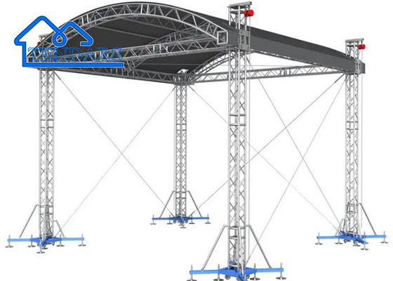 Wolne połączenie Aluminiowy Stop Wydarzenie Koncert Scena Truss krzywy dach Okrągła konstrukcja truss