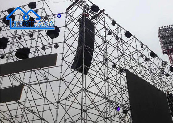 Kwadratowe struktury Spigot Modularne ramy scenowe Aluminiowy system truss dla wydarzeń koncertowych na zewnątrz