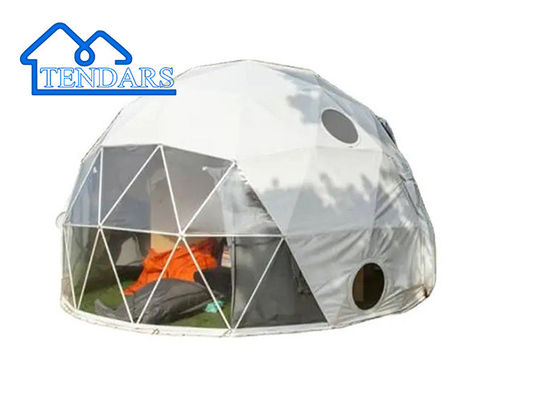 Niestandardowy projekt logo na zewnątrz geodezyczny kemping ściana wiatrowa namiot Glamping Dome