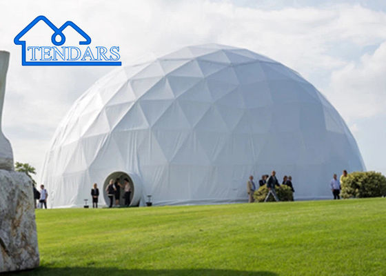 Niestandardowe logo Na zewnątrz Geodezyczny Camping Wind Wall Glamping Dome Tent