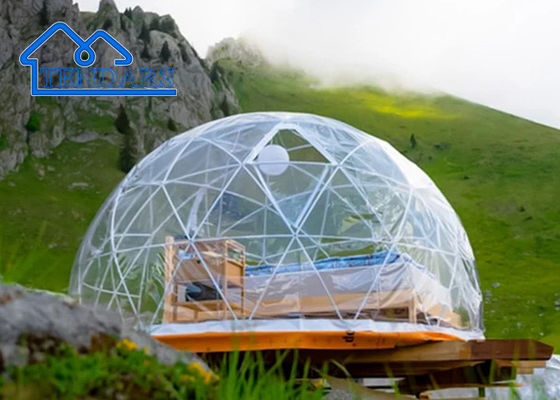 Bubble House z stalową ramą jadalnię na zewnątrz, 16 stóp trampolinę, nafalowany namiot glamping do sprzedaży