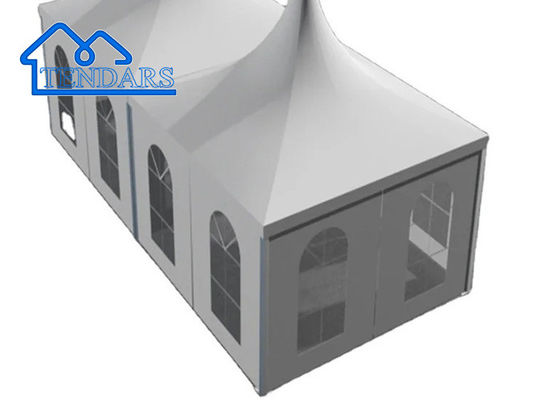 Aluminium 5*5m Białe Płytki Pagoda PVC na zewnątrz Dla wydarzeń, imprez, targów, itp., Na sprzedaż