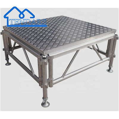Czarne lub niestandardowe ciężkie podnośniki sceniczne,producent Aluminium Alloy Stage For Wedding Party Events
