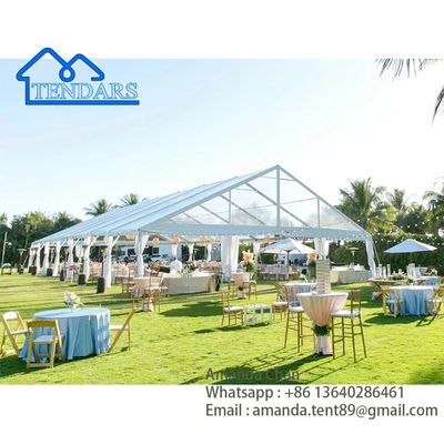 Imprezy weselne w namiocie imprezowym 20x30 Wytrzymała, mega duża konstrukcja baldachimu imprezowego