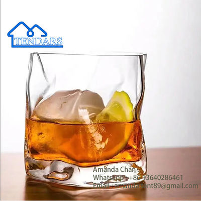 Akcesoria do namiotów imprezowych, skręcone szkło whisky w kształcie domowego, czyste szkło kryształowe, kubek wodny