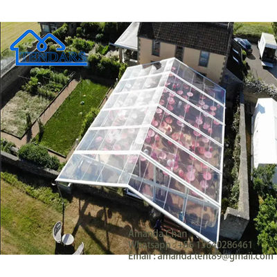 Tkanina PCV Przezroczysty aluminiowy namiot namiotowy Wesele Wydarzenie Ceremonia Baldachim sali
