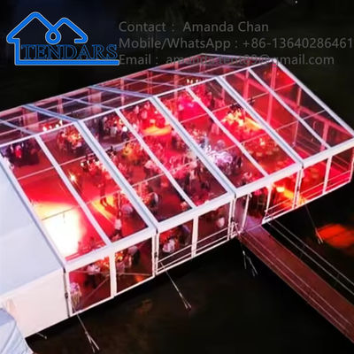 Zewnętrzny niestandardowy nowoczesny wodoszczelny ramy aluminiowe biały namiot PVC Marquee dla imprezy ślubnej