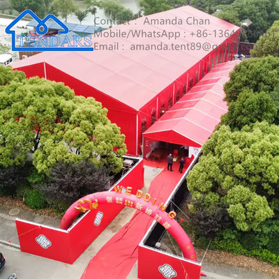 Duży zewnętrzny Custom Aluminium Ramka Ślubne Namiot zewnętrzny Wystawa Kościół namiot Marquee