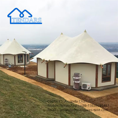 Zewnętrzny luksusowy rodzinny struktury membranowej Safari Resort Hotel namiot z łazienką