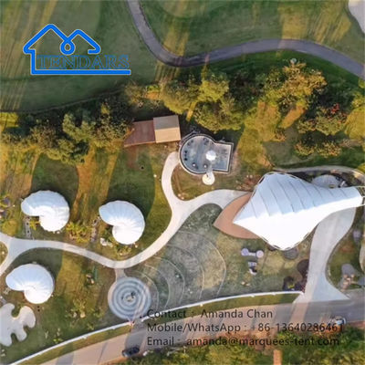 Ślimak Stały namiot zewnętrzny Prefab Eco Lodge Membranowy namiot