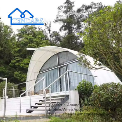 Wodoszczelny zewnętrzny luksusowy namiot hotelowy w kształcie skorupy namioty plażowe Glamping Beach Resort
