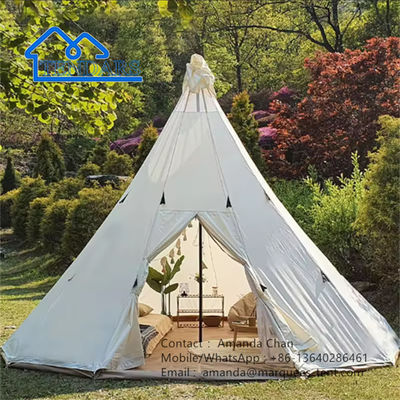 Wodoszczelny płótno Teepee Yurt namiot rodzinny namiot kempingowy namiot na polowanie kempingowe