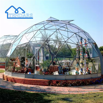 Fabryka wodoodporne aluminium geodezyczne namioty kopuły Glamping Dom Dom z łazienką