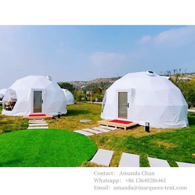 Zamówiony Szkło Glamping Hotel Camping Geodetyczny namiot kopułowy dla rodziny i hotelu Resort