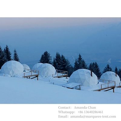 Wnętrze Luxury Living Resort Dome Tent Galmping Dome Clear PVC House Garden Tent For Event