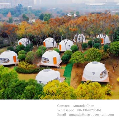 6m 6-8 osób Przejrzysty Glamping Hotel Igloo Geodezyczny namiot kopułowy Do aktywności na świeżym powietrzu