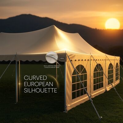 30x70m PVC ściana boczna z okienami L serii Clear Span Marquee Party Tent Pvc ściana boczna okien urodzinowa impreza
