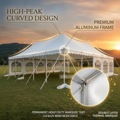 Music-Concert Party Marquee Tents A-Frame Waterproof Dwupiętrowy Widowiskowo-Koncertowe
