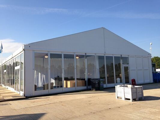 Ślubne przyjęcie Marquee namioty Clear-Span Tempered Glass Panel ściany konstrukcja baldachim