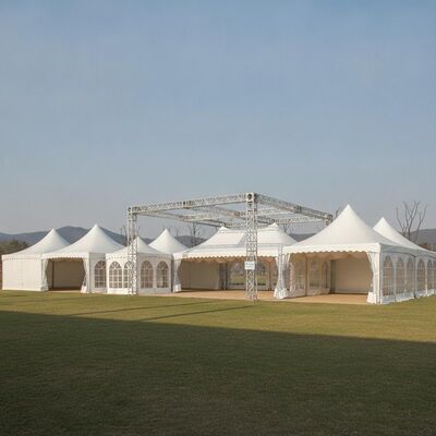 Modularne rozszerzalne namioty party marquee System aluminiowy wielowymiarowy Certyfikowany CE struktury baldachim wydarzenia