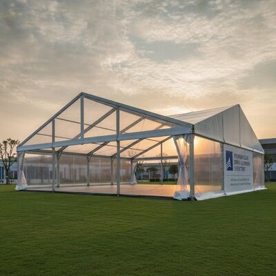 Premium Clear Span Aluminium Event Tent TUV Rheinland Certified DIN EN 13782 German Trade Fair Exhibition Party Marquee